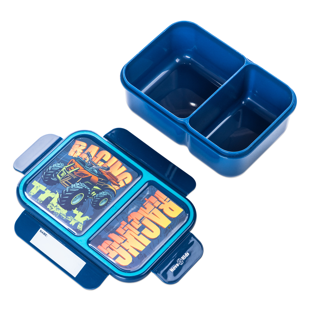 Nova Kids - 2 Compartment Bento Lunch Box - Racer - 1.3 L