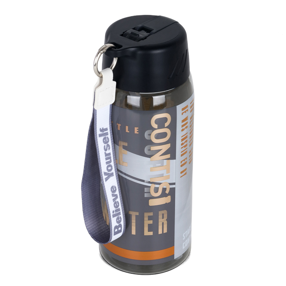 Nova Kids - Water Bottle 750ml with Grab String - Black