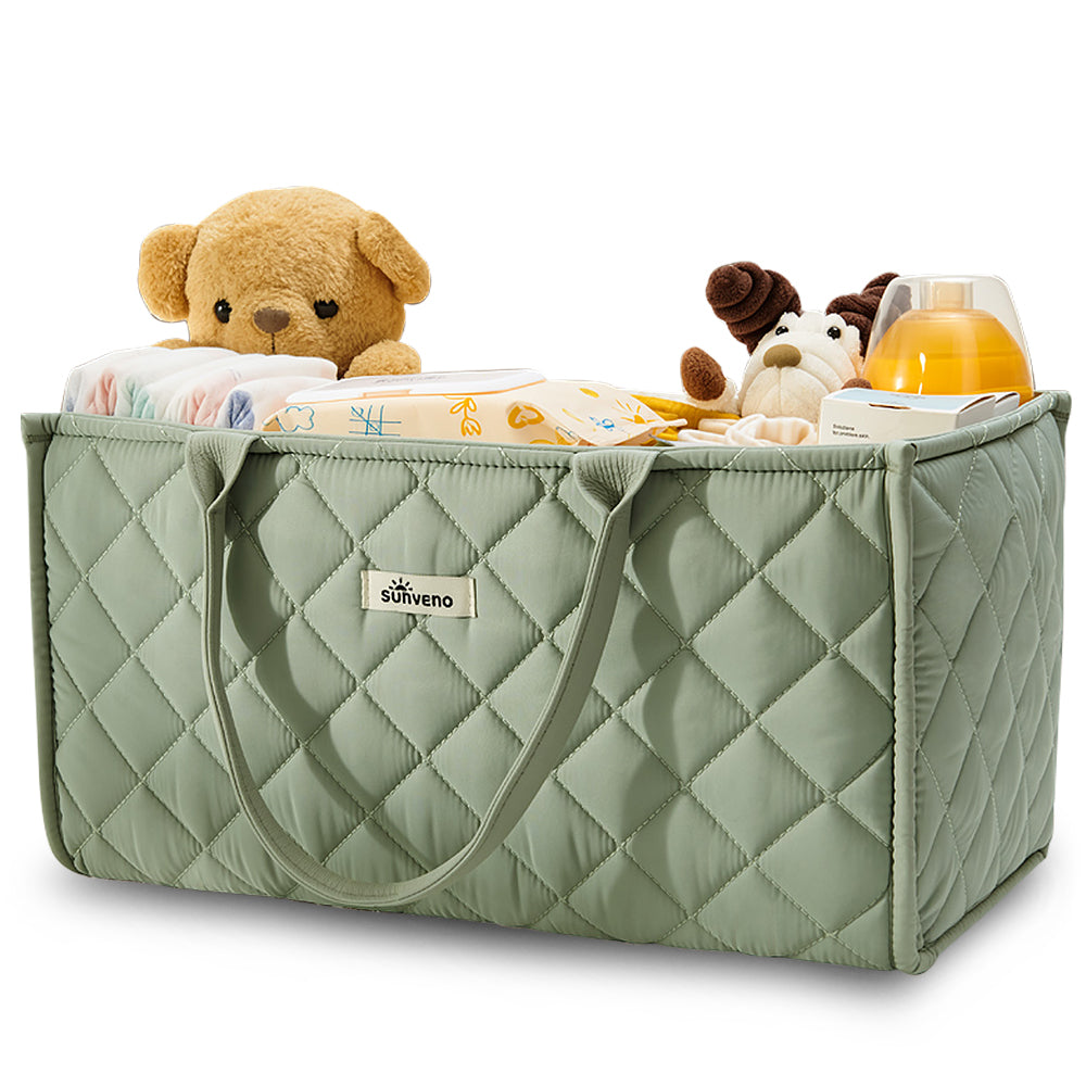 Sunveno - Baby Nursery Organizer Caddy With Removable Dividers
