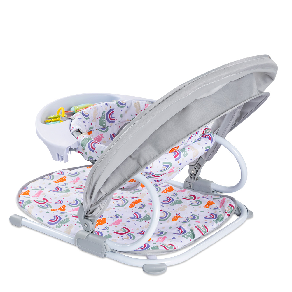 Teknum Baby Sit Up Support Chair With Feeding Tray - Grey