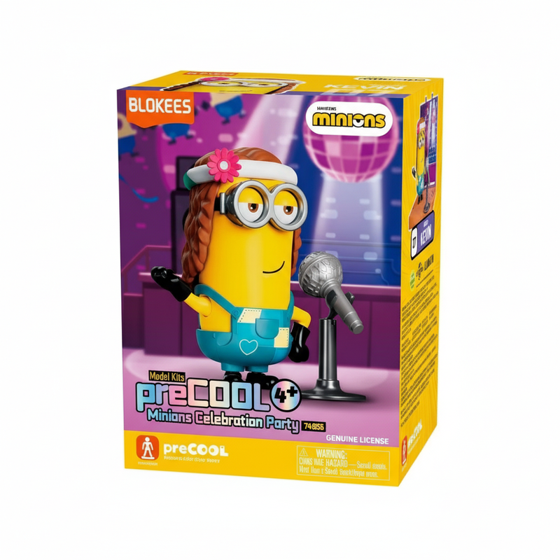 Blokees - Minions Celebration Party Veron Kevin Singer Model Kit