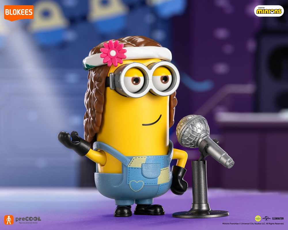 Blokees - Minions Celebration Party Veron Kevin Singer Model Kit