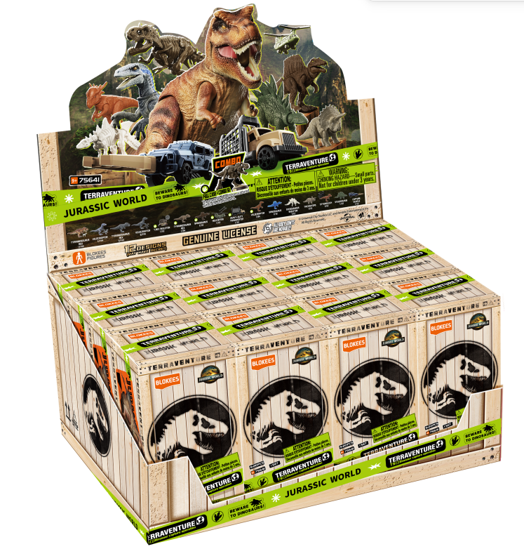 Blokees - Jurassic World Terraventure Dinosaur Action Set- Random Character - 1pc