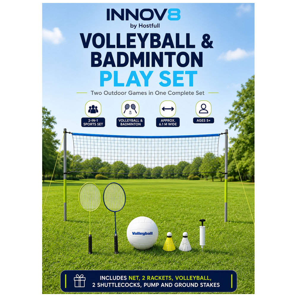 Hostfull - Volleyball And Badminton Play Set