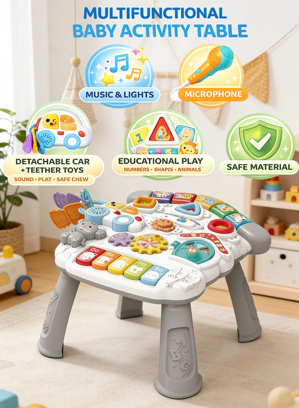 oobidoo - Multifunctional Baby Activity Table