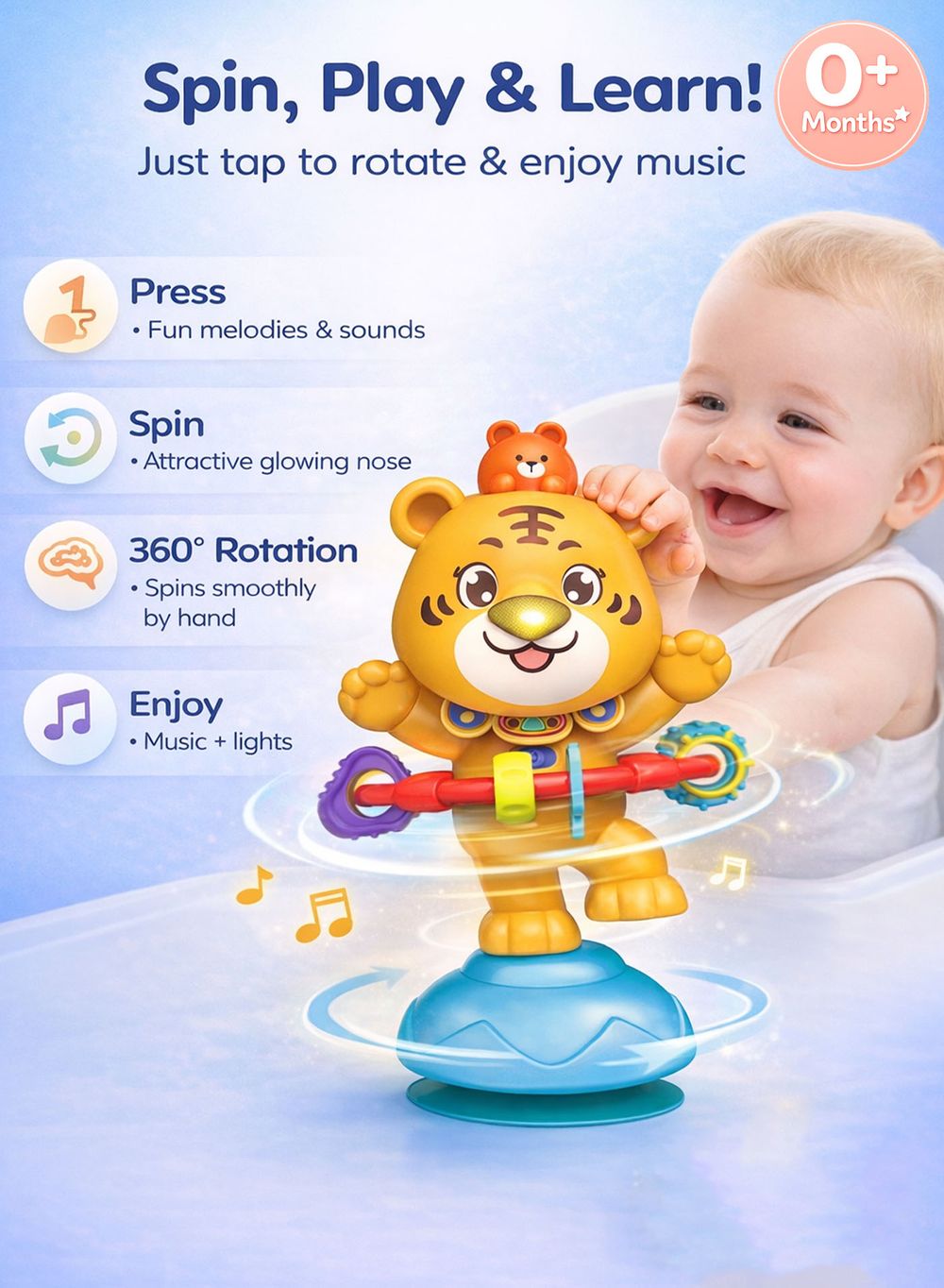 oobidoo - Baby Rotating Musical Toy