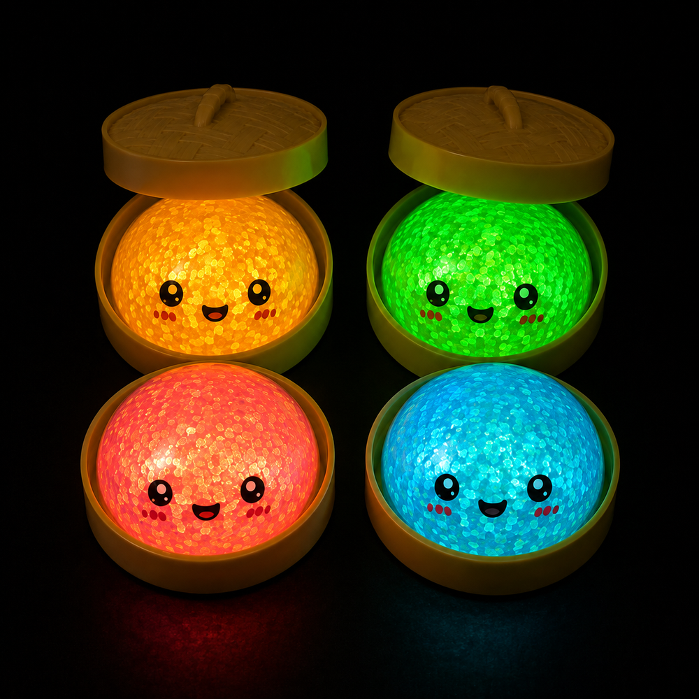 Squishy - Malt Candy Glow-In-The-Dark Bun - Color May Vary