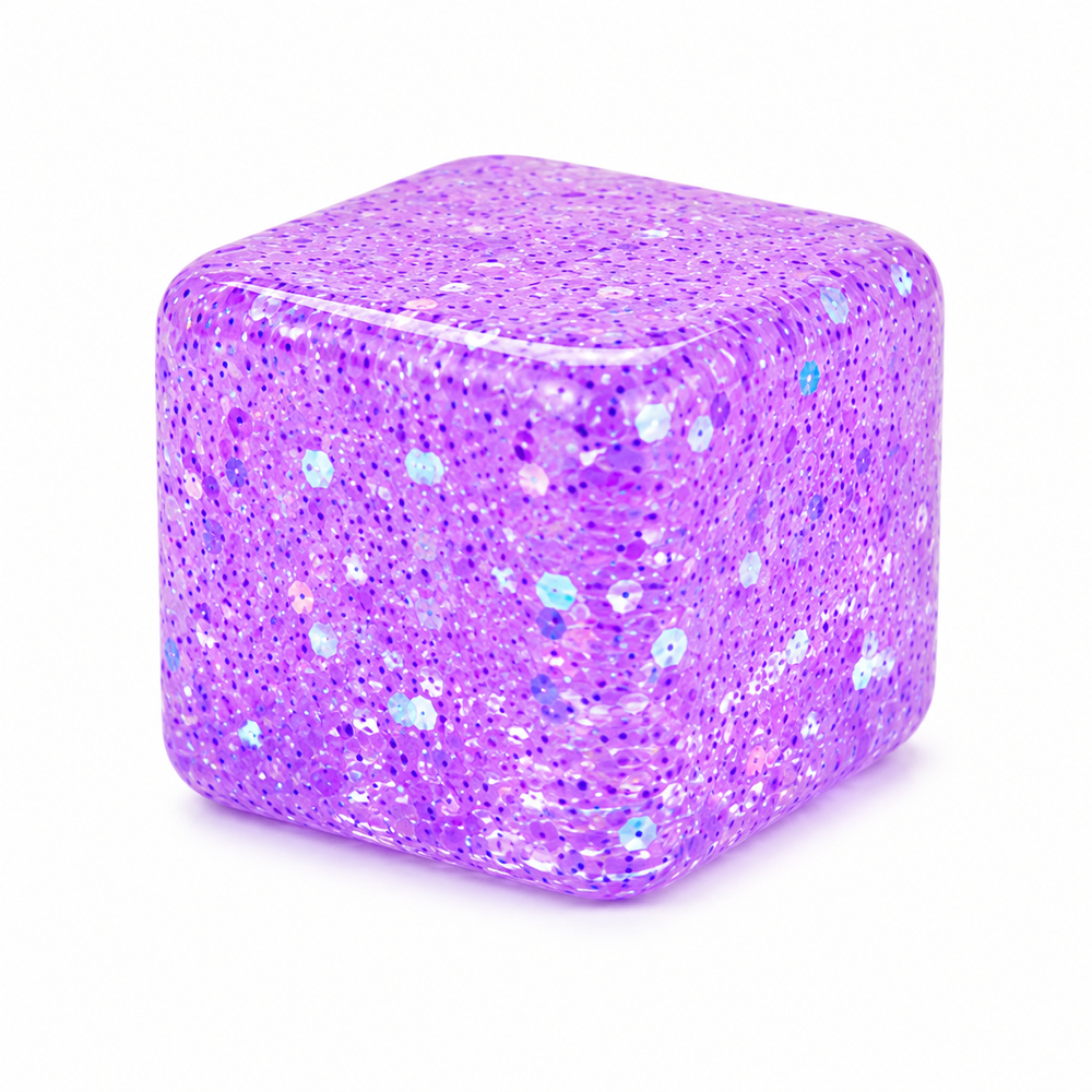 Squishy - Glitter Ice Cube Maltose - Color May Vary