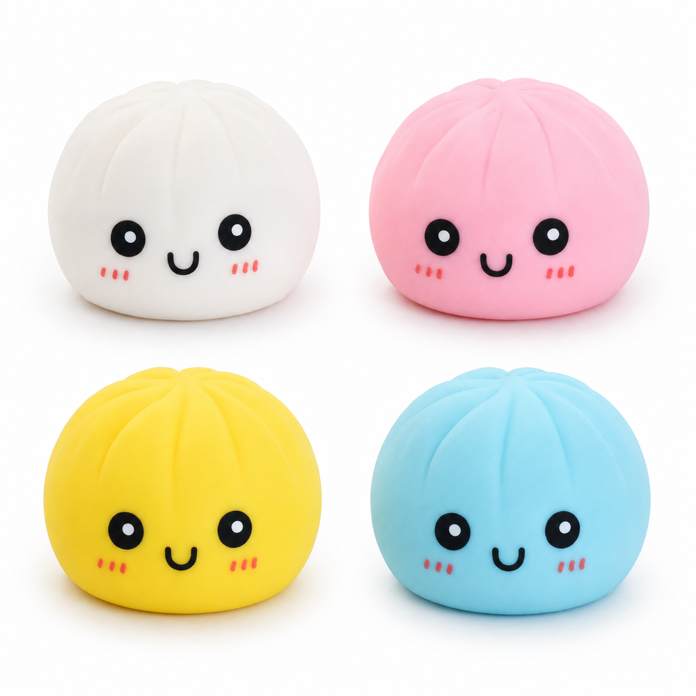 Squishy - Premium Jumbo Flour Dumpling Squishy Toy - Color May Vary - 1 Pc
