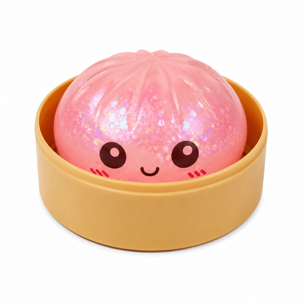Squishy - Glow In The Dark Bun Squishy Toy - Color May Vary - 1 Pc
