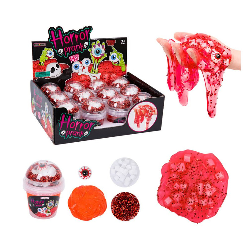 Greateam - Horror Prank Eyeball Bubble Putty 12pc-Set 130g With Eyeball Toy - Multicolor
