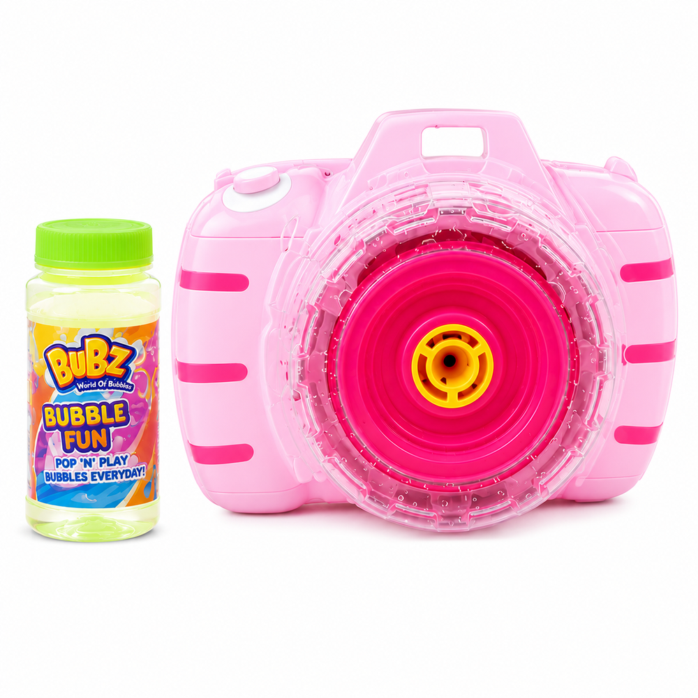 Bubz - Camera Style Bubble Gun Toy - Pink