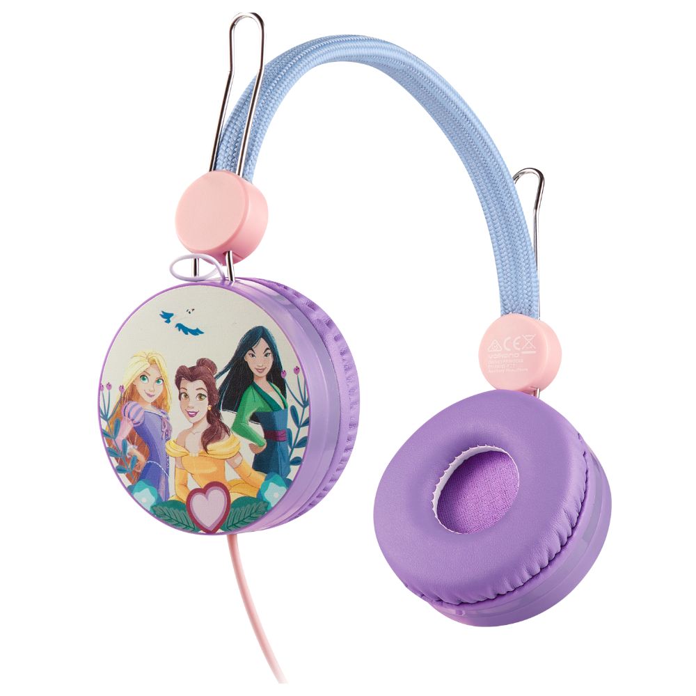 Volkano - Disney Princess Auxiliary Headphone With Stickers
