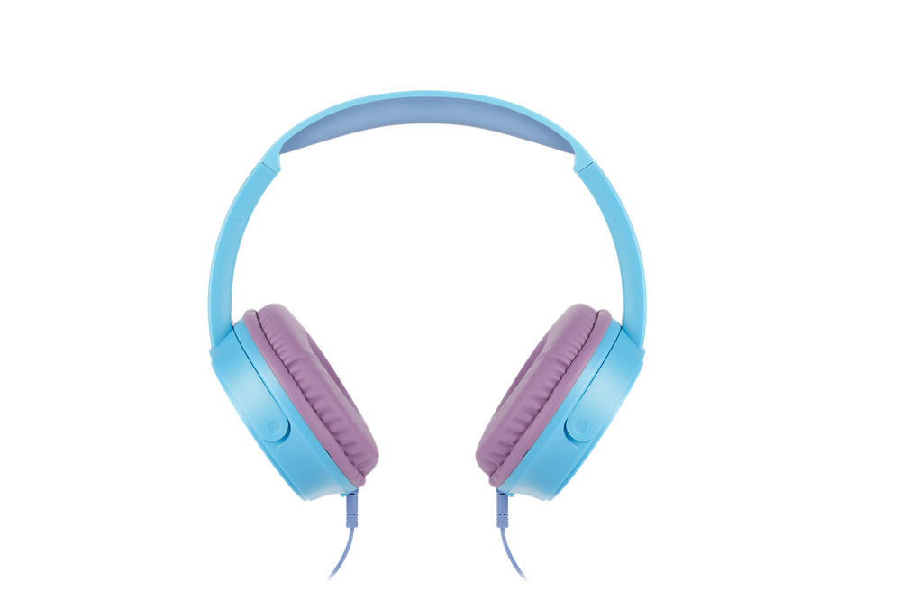 Volkano - Disney Stitch Auxiliary Headphones With 11 Stickers - Purple/Blue