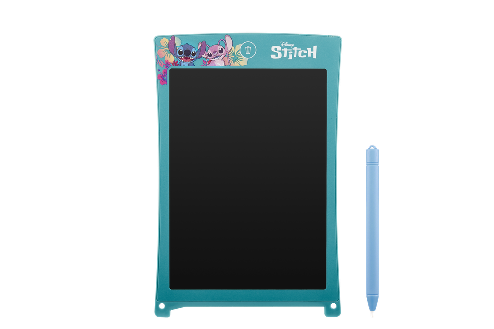 Volkano - Disney Stitch LCD Writing Pad With Stylus - Blue/Pink - 8.5-Inch