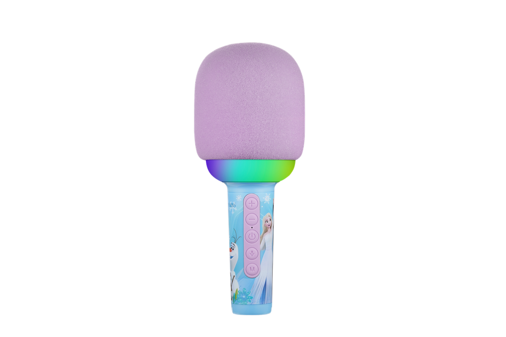 Volkano - Disney Frozen Bluetooth LED Karaoke Microphone - Pink/Blue