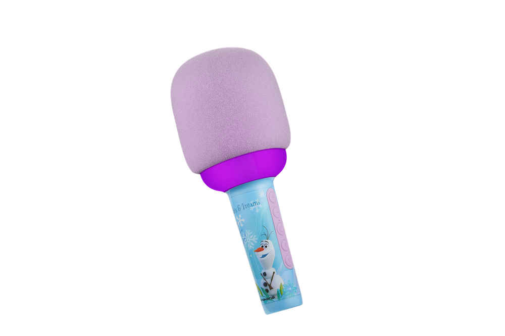 Volkano - Disney Frozen Bluetooth LED Karaoke Microphone - Pink/Blue