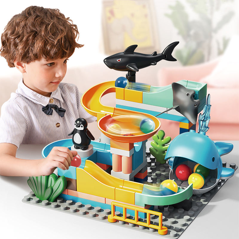 Feelo - Underwater World Slide Building Blocks Set - 72 Pcs