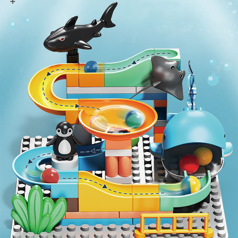 Feelo - Underwater World Slide Building Blocks Set - 72 Pcs