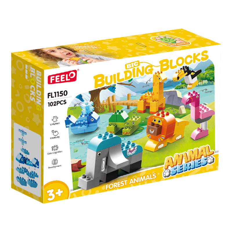 Feelo - Forest Animals Building Blocks Set - 102 Pcs