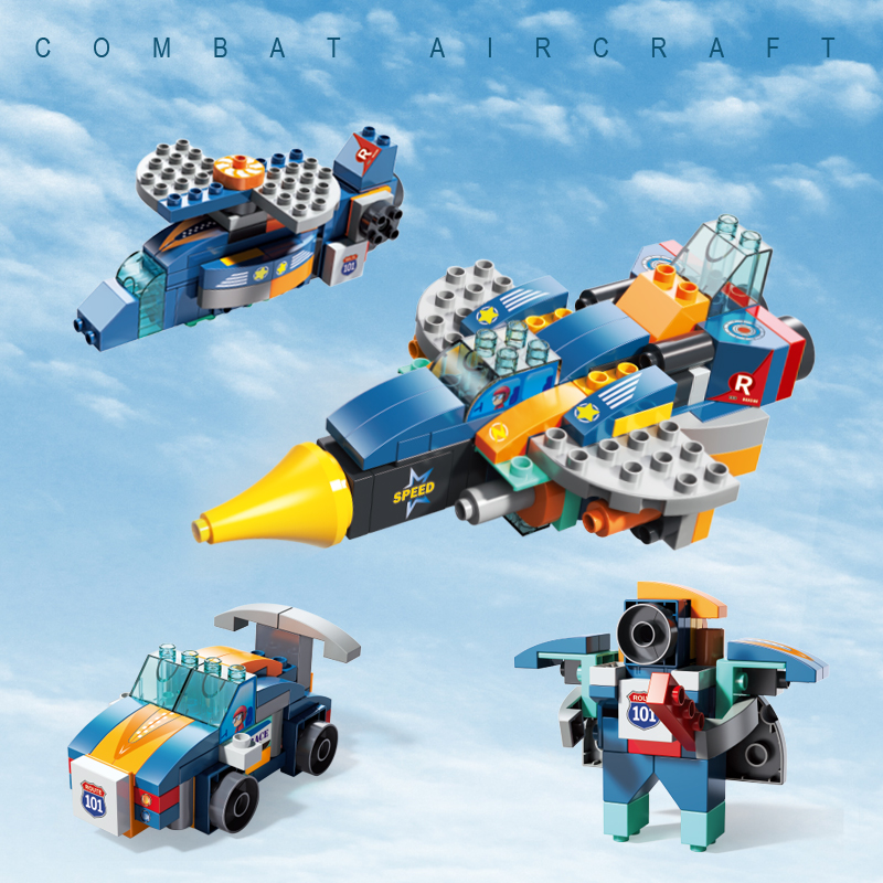 Feelo - Fighter Jet Building Blocks Set - 87 Pcs