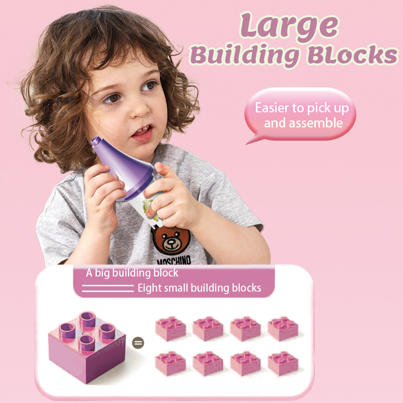 Feelo - Girls Villa Big Building Block Set - Multicolor - 216 Pcs