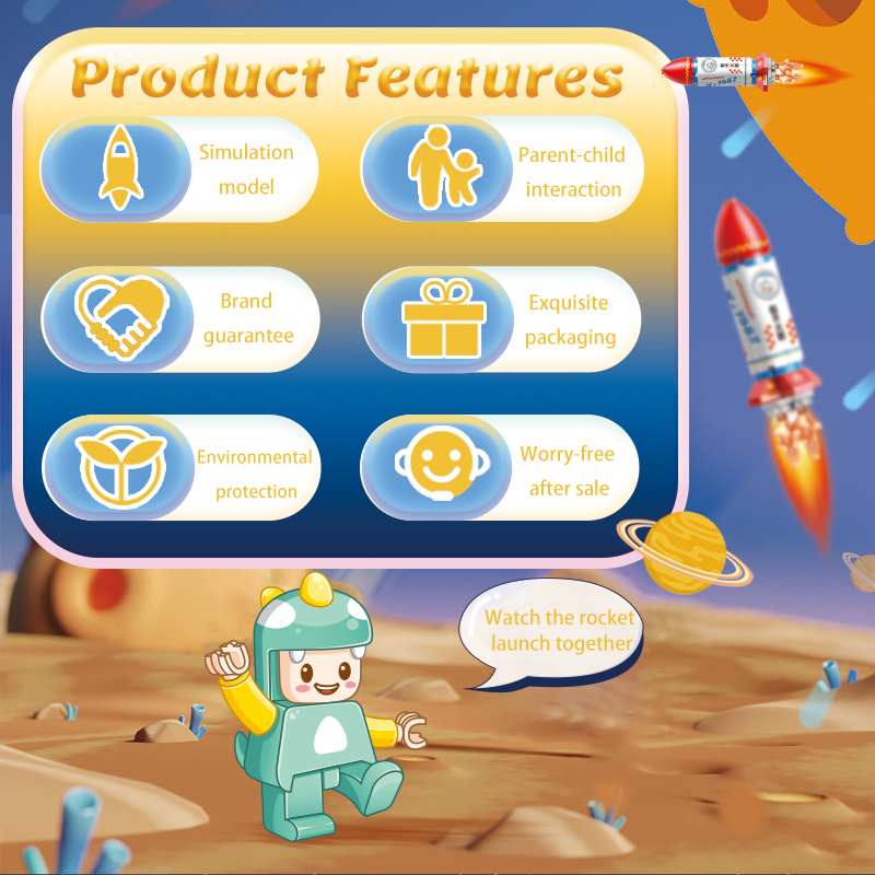 Feelo - Space Rocket Building Blocks Set - 20 Pcs
