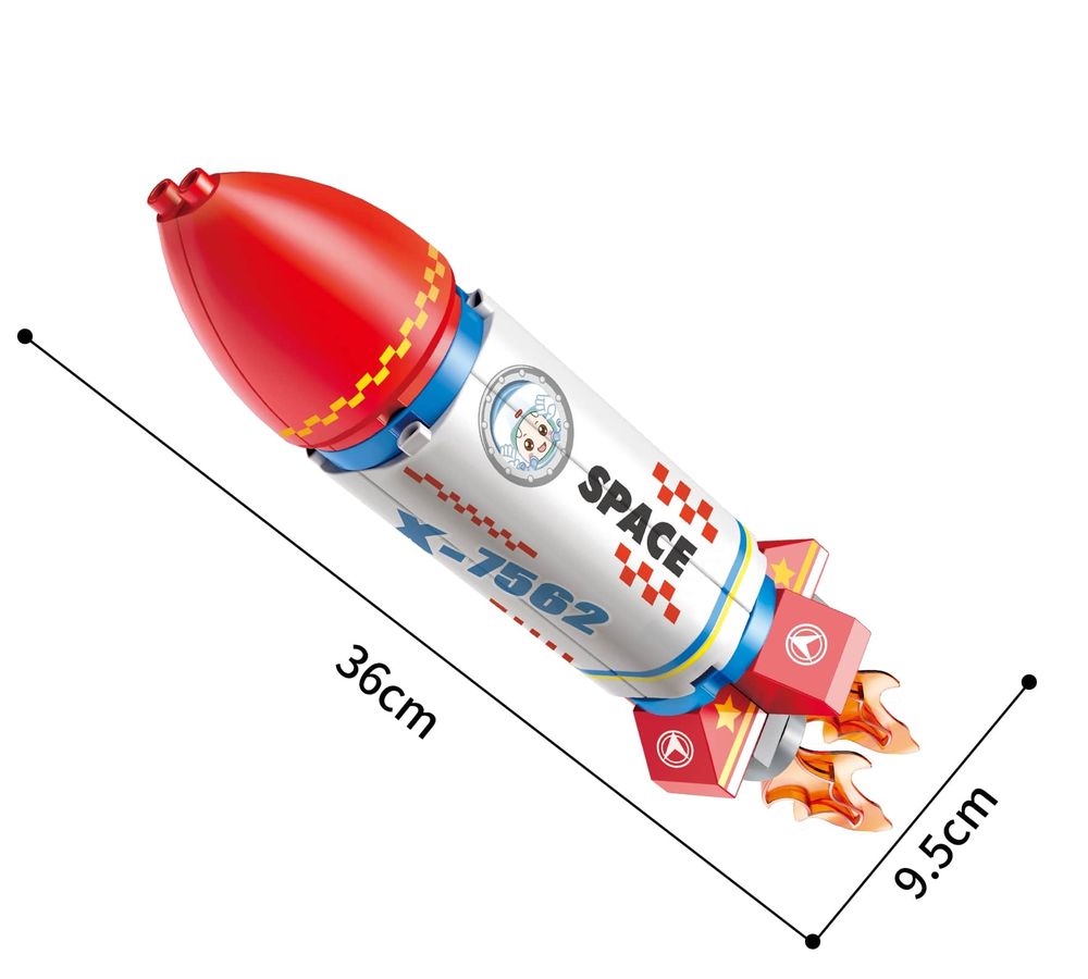 Feelo - Space Rocket Building Blocks Set - 20 Pcs