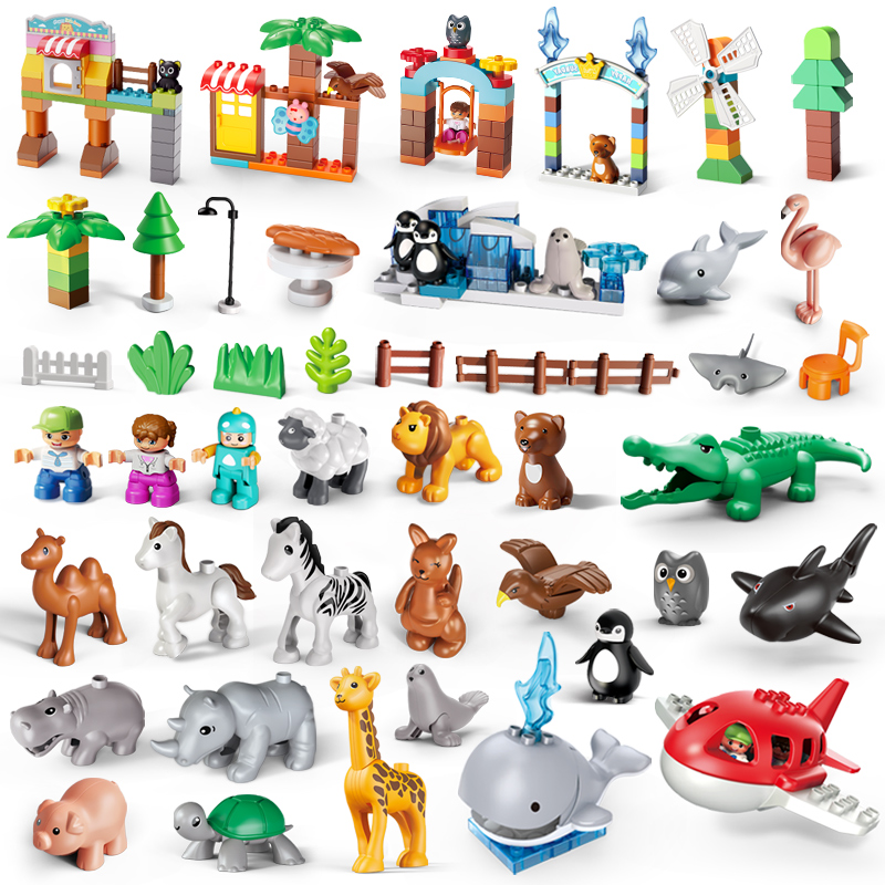 Feelo Amazing Animal Journey Big Building Block Set - Multicolor - 187 Pcs