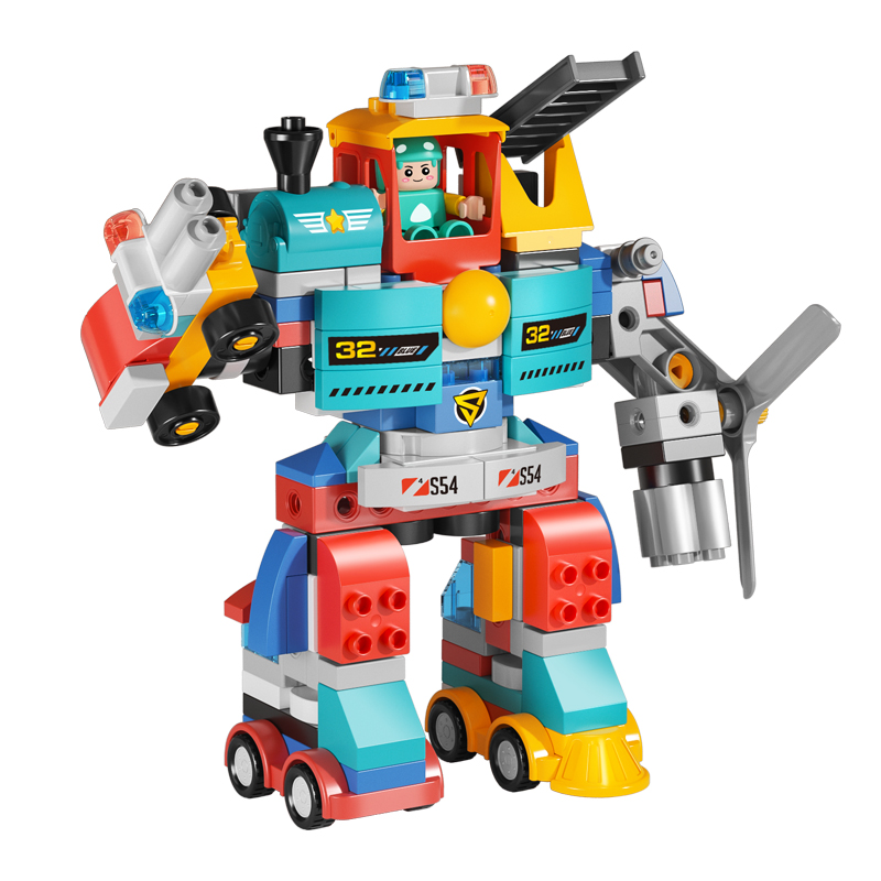 Feelo - Variable Robot Big Building Block Set - Multicolor - 172 Pcs