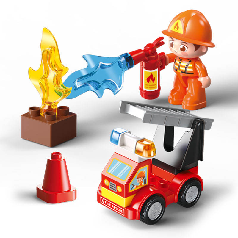 Feelo - Fire Station Building Blocks Set - 173 Pcs