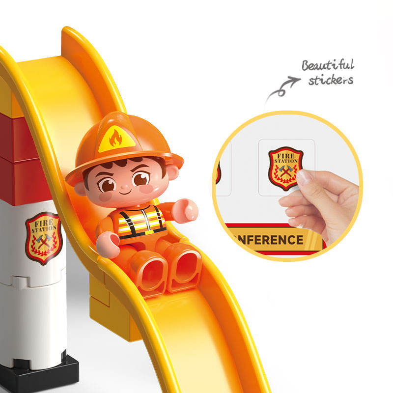 Feelo - Fire Station Building Blocks Set - 173 Pcs