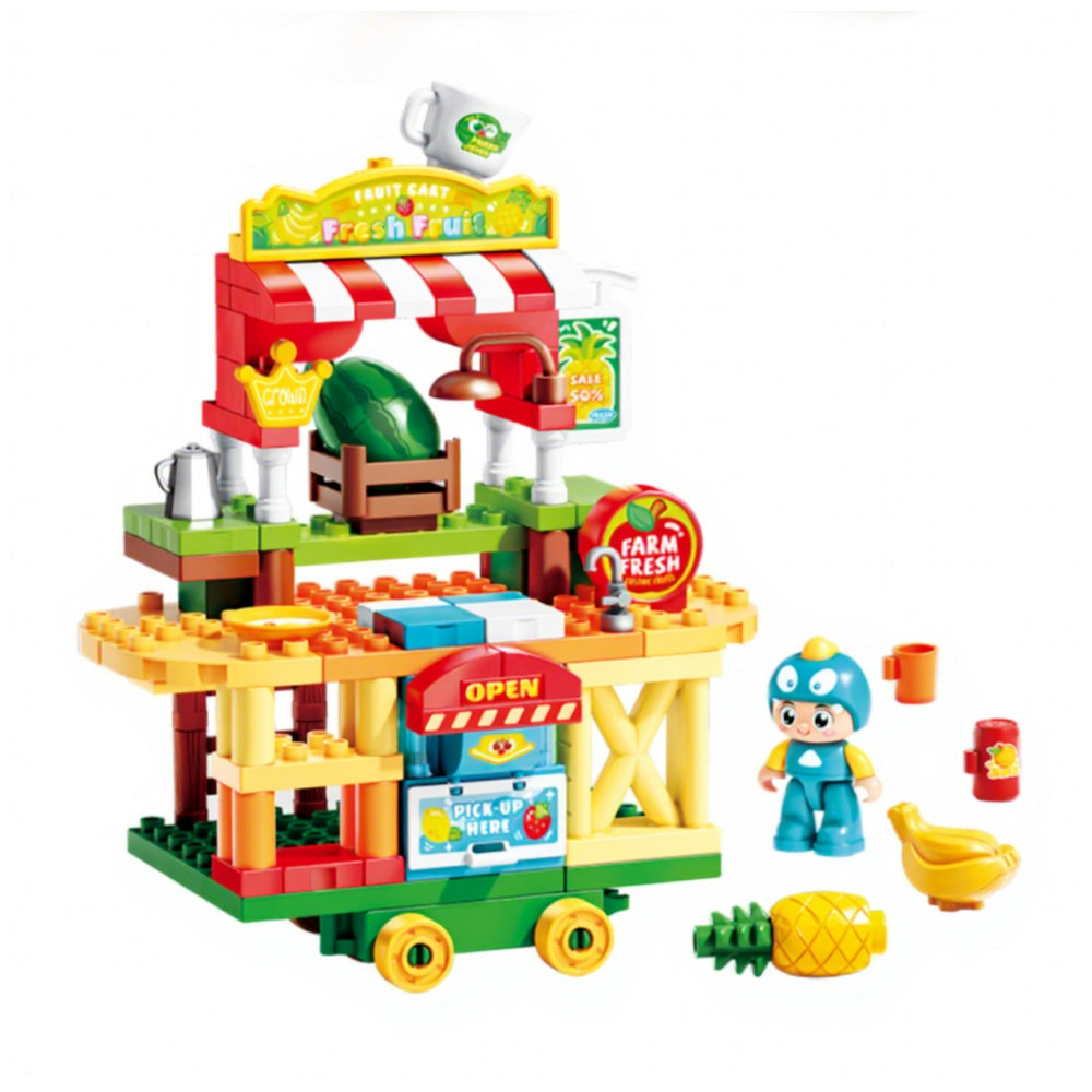Feelo - Playful Fruit Cart Building Blocks Set - 119 Pcs