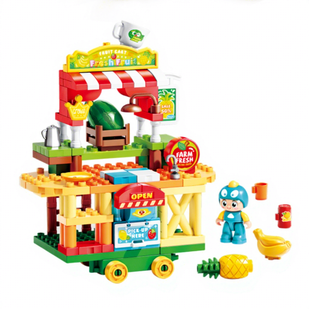 Feelo - Playful Fruit Cart Building Blocks Set - 119 Pcs