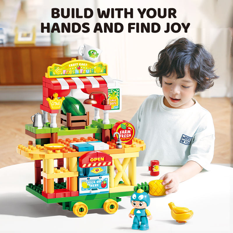 Feelo - Playful Fruit Cart Building Blocks Set - 119 Pcs
