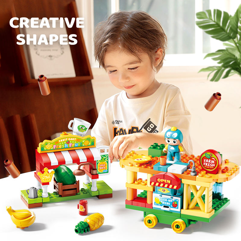 Feelo - Playful Fruit Cart Building Blocks Set - 119 Pcs