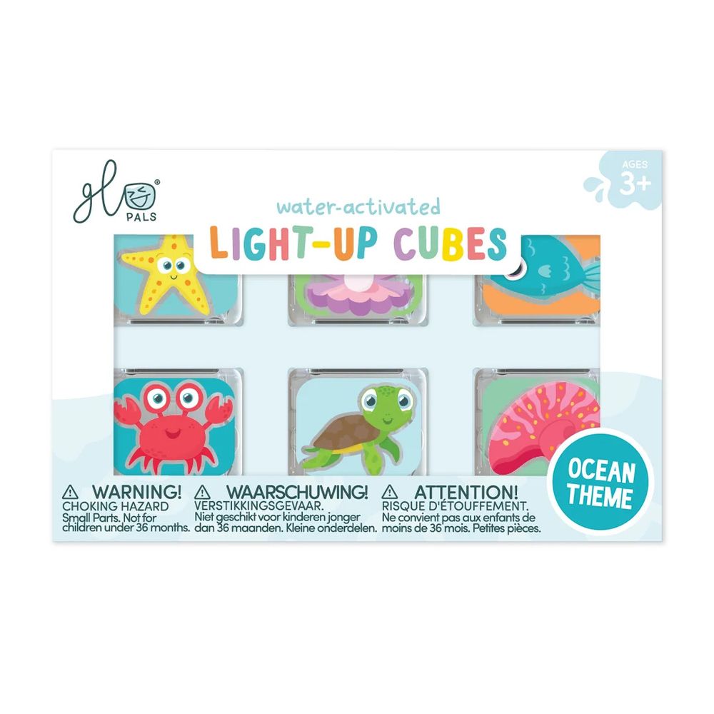 Glo Pals - Ocean Light-Up Cubes - 6 Pc Set