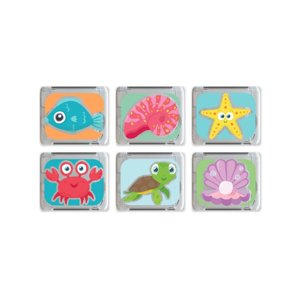 Glo Pals - Ocean Light-Up Cubes - 6 Pc Set