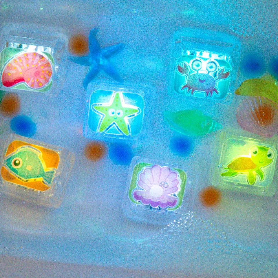 Glo Pals - Ocean Light-Up Cubes - 6 Pc Set