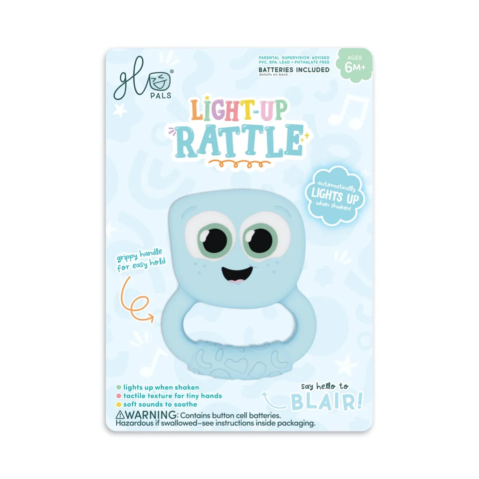 Glo Pals - Lumi Light-Up Baby Rattle - Blue