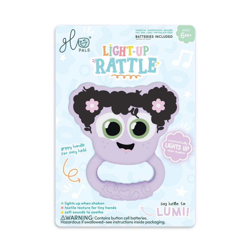 Glo Pals - Lumi Light-Up Baby Rattle - Purple