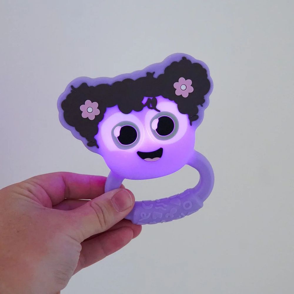 Glo Pals - Lumi Light-Up Baby Rattle - Purple