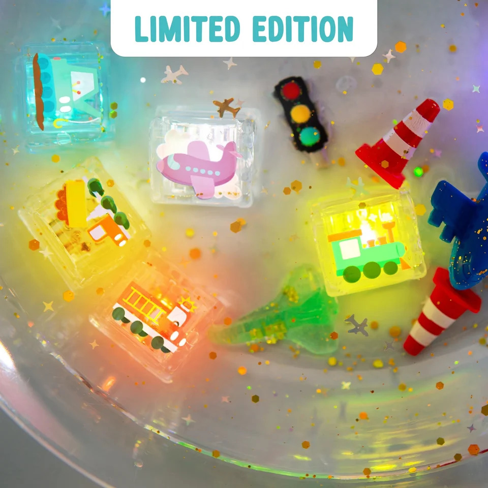 Glo Pals - Awesome Autos Light-Up Cubes - 6 Pc Set