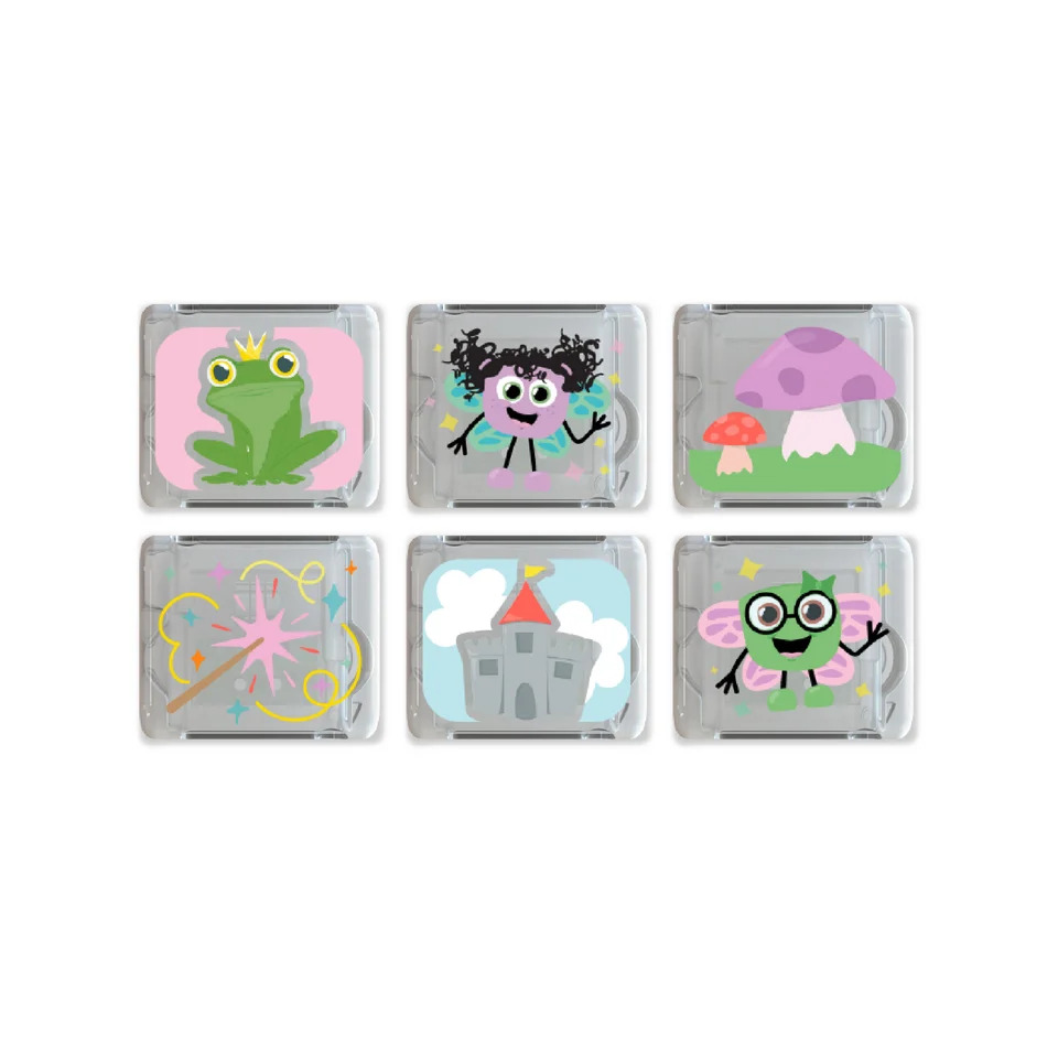 مجموعة Glo Pals - مكعبات مضيئة على شكل جنيات - 6 قطع