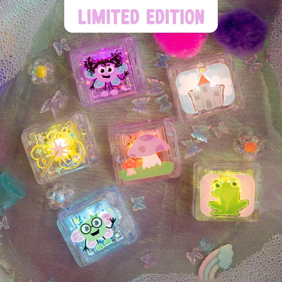 مجموعة Glo Pals - مكعبات مضيئة على شكل جنيات - 6 قطع