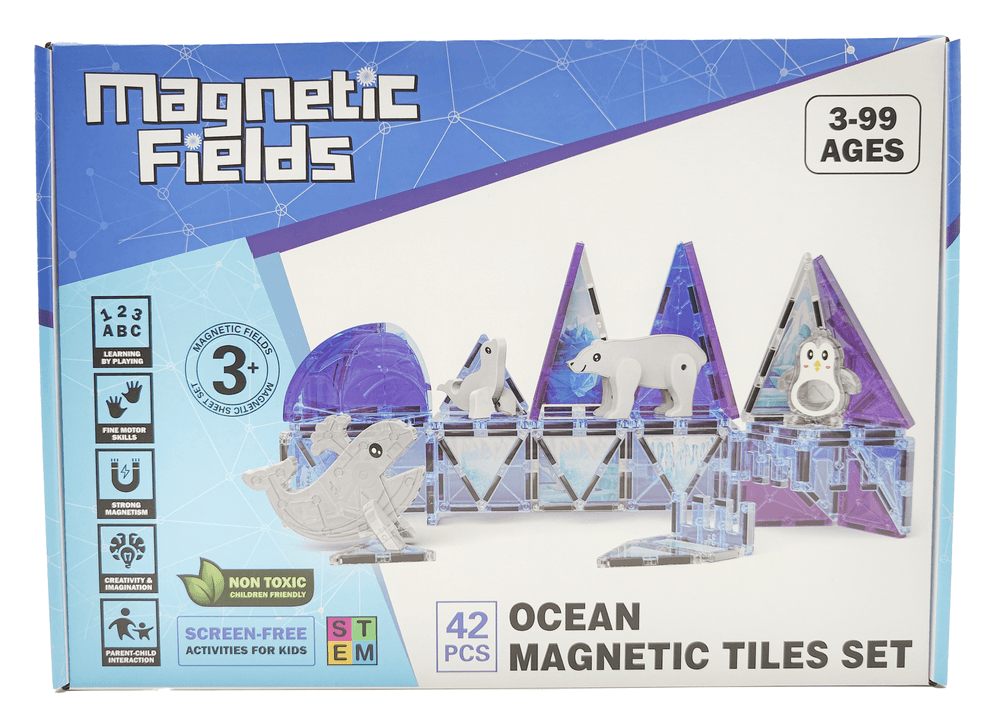 Magnetic Fields - Ocean Magnetic Tiles Set - 42 Pcs