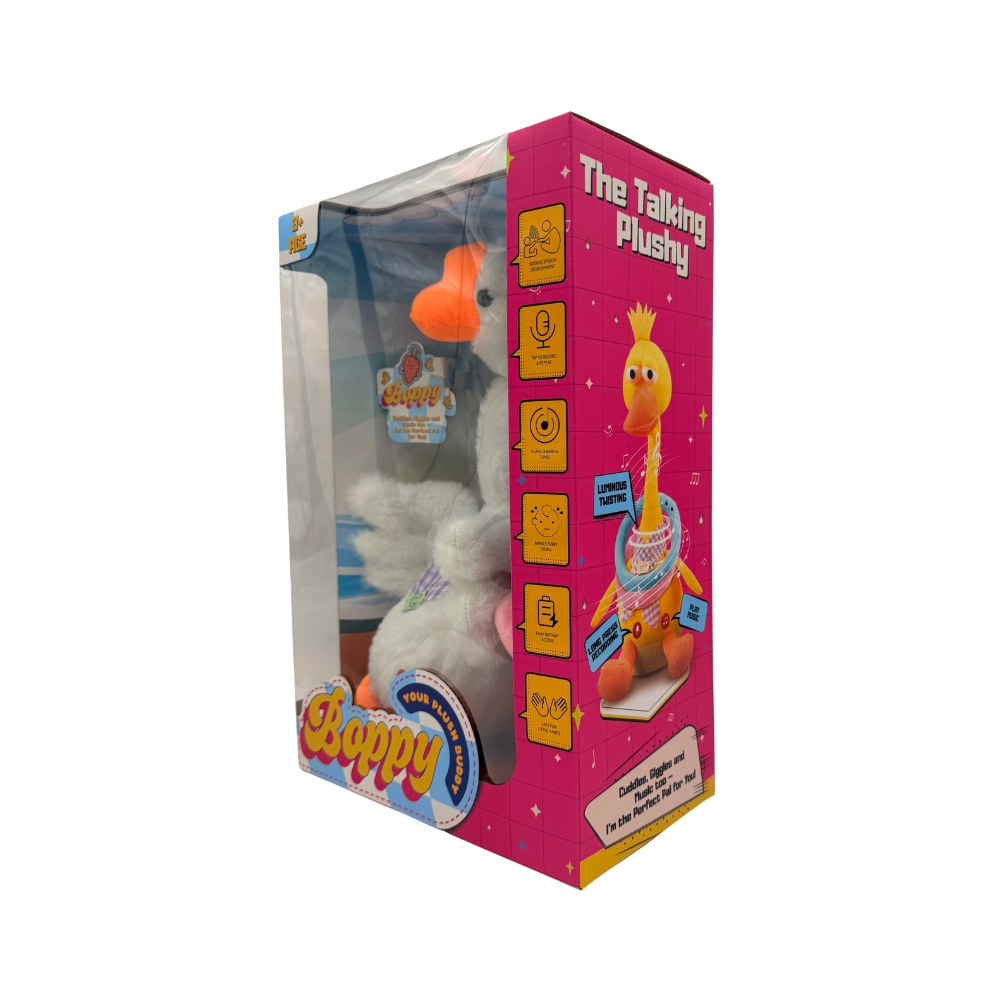 Boppy - Talking Dancing Goose Plush Toy - White