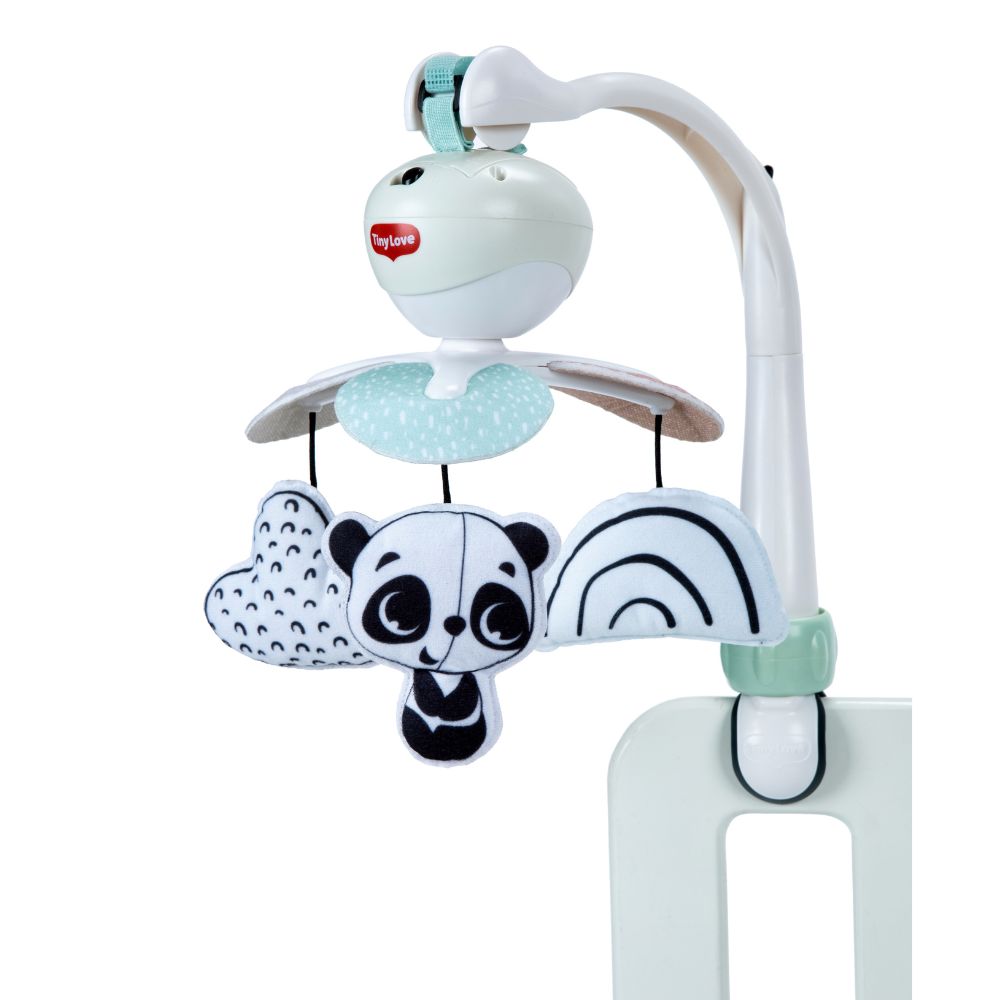 Tiny Love B&W 3-in-1 Take Along Crib Musical Mobile