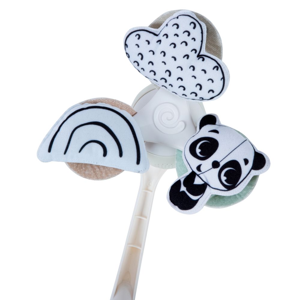 Tiny Love B&W 3-in-1 Take Along Crib Musical Mobile