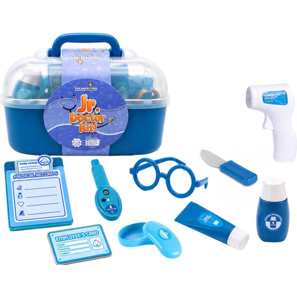 Jr. Doctor Kit - Medical Playset With Carry Case - 10 Pc Set